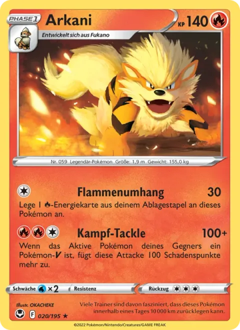 Arcanine [Flame Cloak | Fighting Tackle]