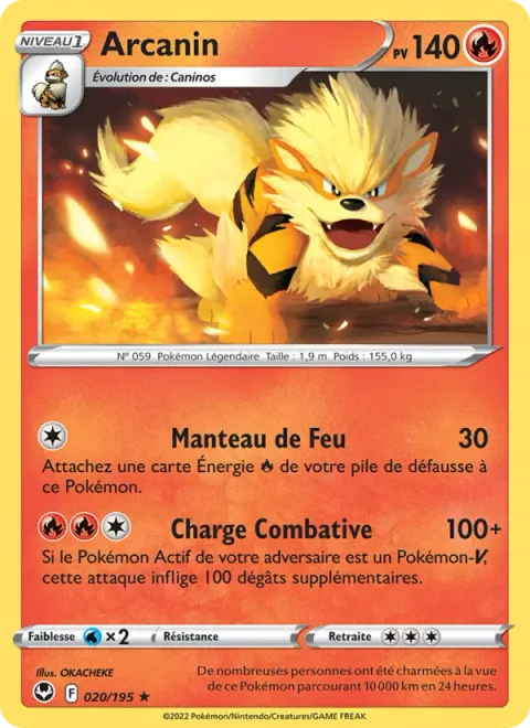 Arcanine [Flame Cloak | Fighting Tackle]