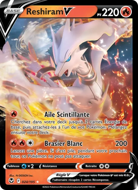 Reshiram V [Sparkling Wing | White Blaze]