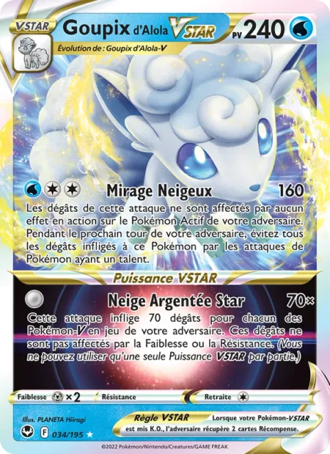 Alolan Vulpix VSTAR [Snow Mirage | Silvery Snow Star]