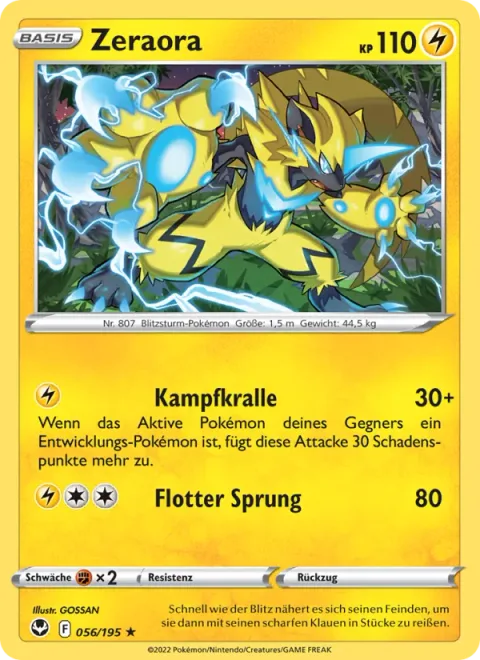 Zeraora [Battle Claw | Mach Bolt]