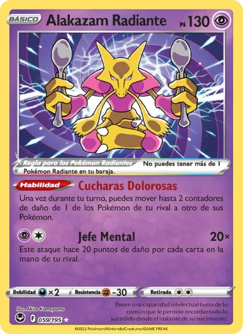 Radiant Alakazam [Painful Spoons | Mind Ruler]
