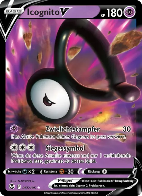 Unown V [Shady Stamp | Victory Symbol]