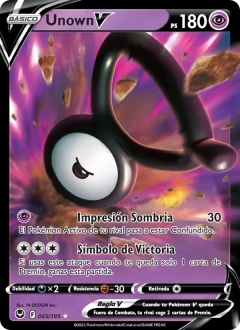 Unown V [Shady Stamp | Victory Symbol]