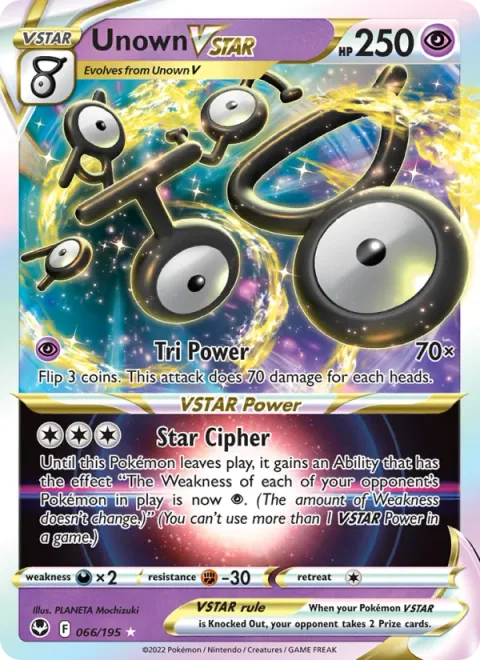 Unown VSTAR [Tri Power | Star Cypher]