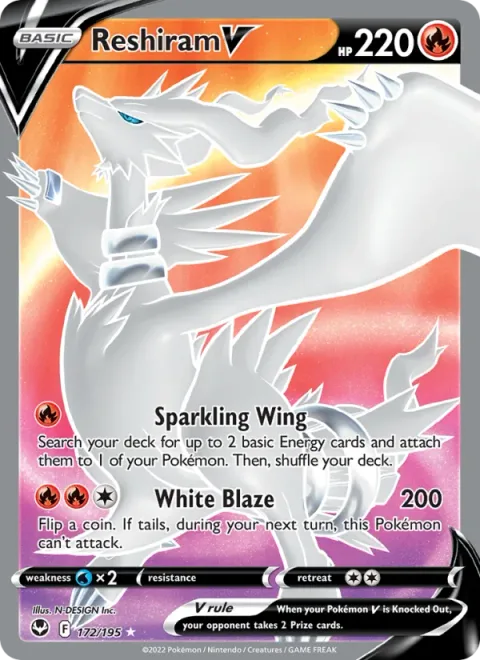 Reshiram V [Sparkling Wing | White Blaze]