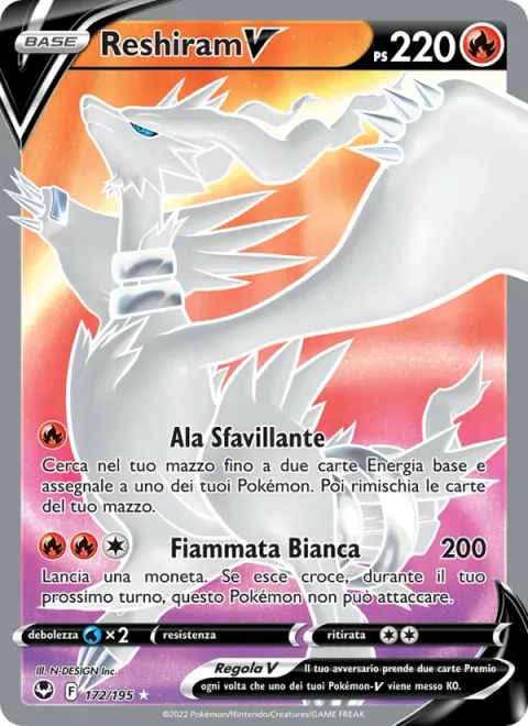 Reshiram V [Sparkling Wing | White Blaze]