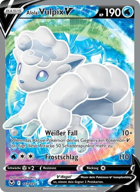 Alolan Vulpix V [White Drop | Frost Smash]