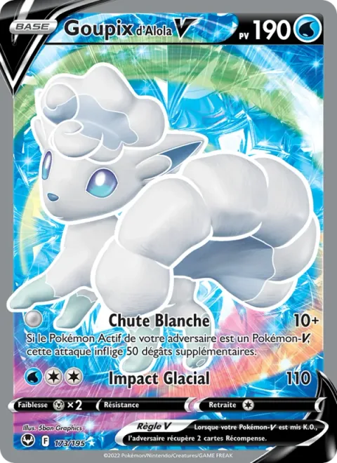 Alolan Vulpix V [White Drop | Frost Smash]
