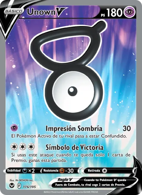 Unown V [Shady Stamp | Victory Symbol]