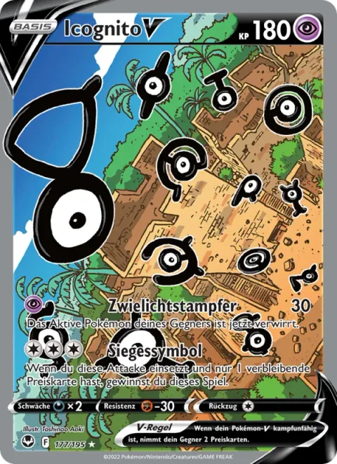 Unown V [Shady Stamp | Victory Symbol]
