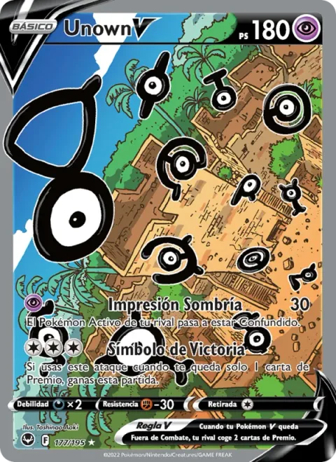 Unown V [Shady Stamp | Victory Symbol]