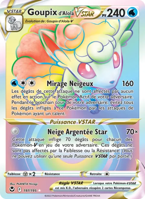 Alolan Vulpix VSTAR [Snow Mirage | Silvery Snow Star]