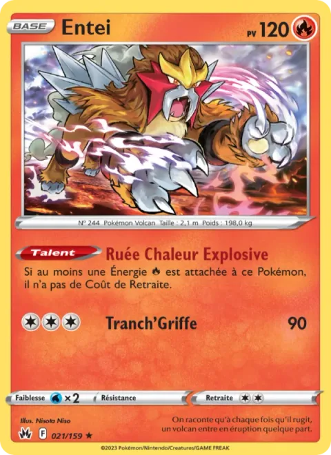 Entei [Explosive Heat Dash | Claw Slash]