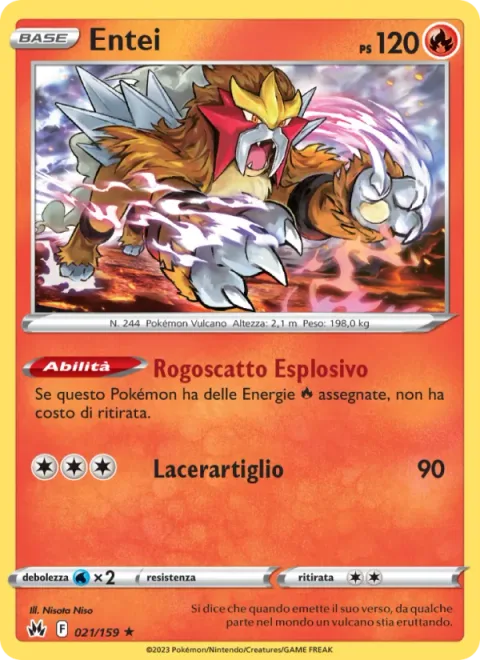 Entei [Explosive Heat Dash | Claw Slash]