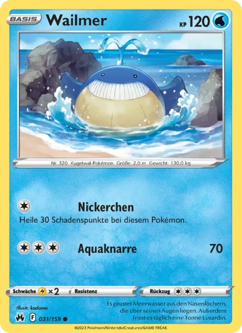 Wailmer [Nap | Water Gun]
