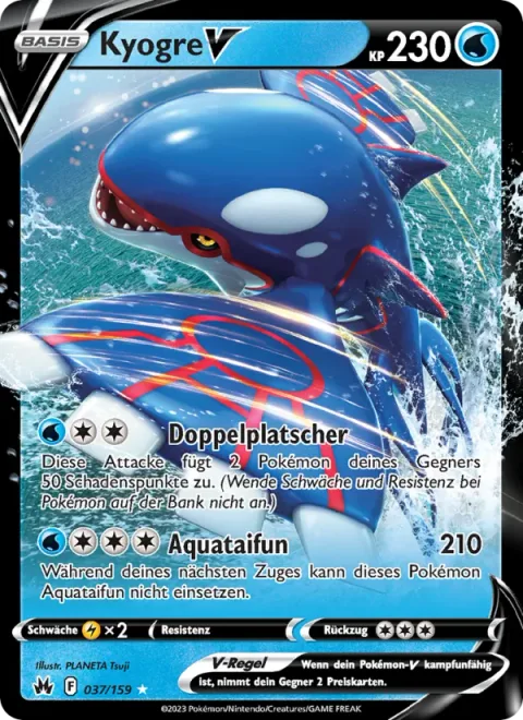 Kyogre V [Dual Splash | Aqua Typhoon]