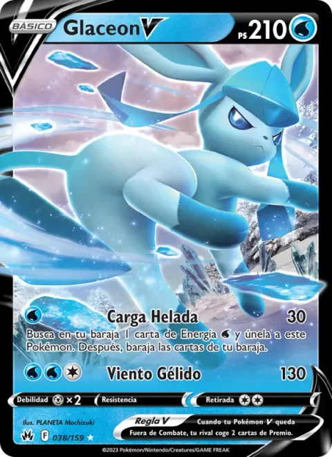 Glaceon V [Frost Charge | Freezing Wind]