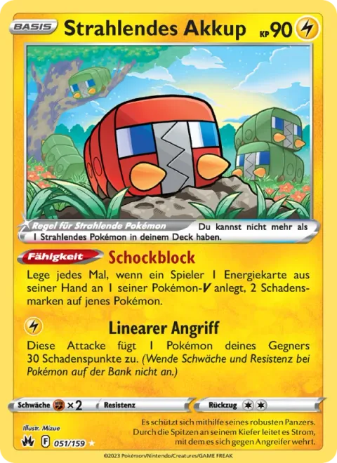 Radiant Charjabug [Shocking Block | Linear Attack]