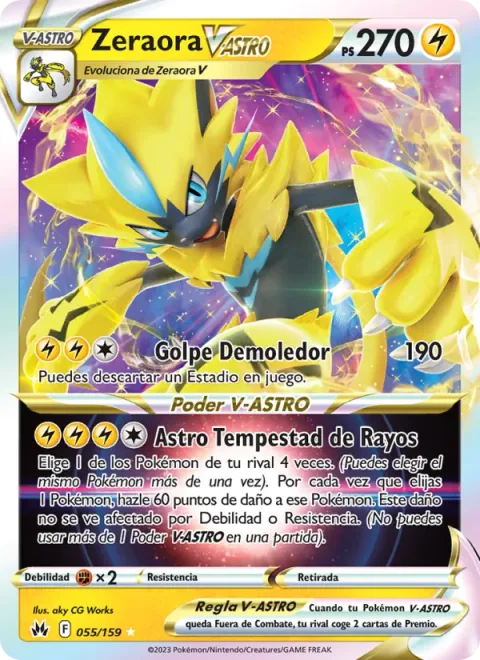Zeraora VSTAR [Crushing Beat | Lightning Storm Star]