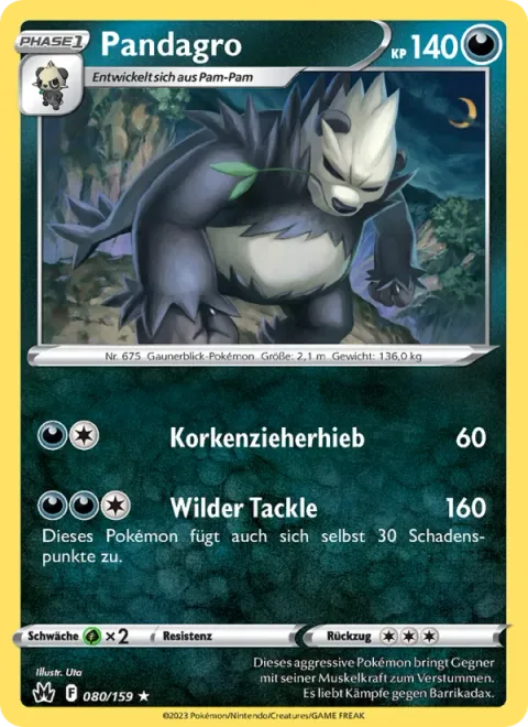 Pangoro [Corkscrew Punch | Wild Tackle]