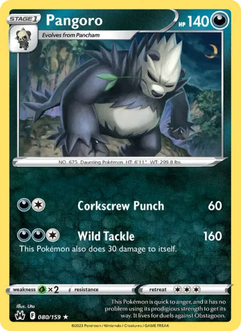 Pangoro [Corkscrew Punch | Wild Tackle]