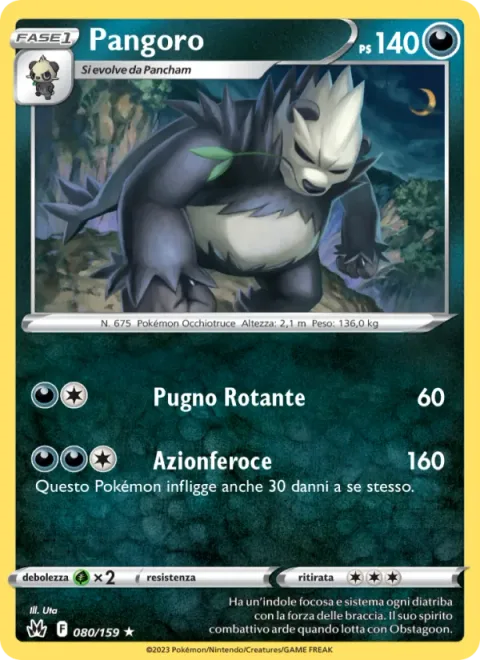 Pangoro [Corkscrew Punch | Wild Tackle]