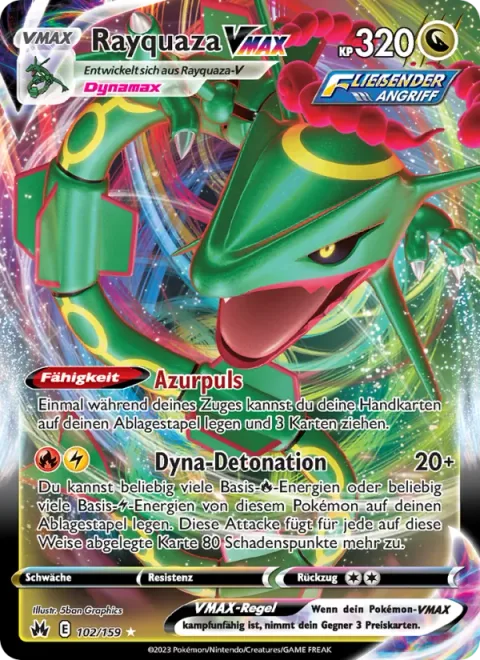Rayquaza VMAX [Azure Pulse | Max Burst]