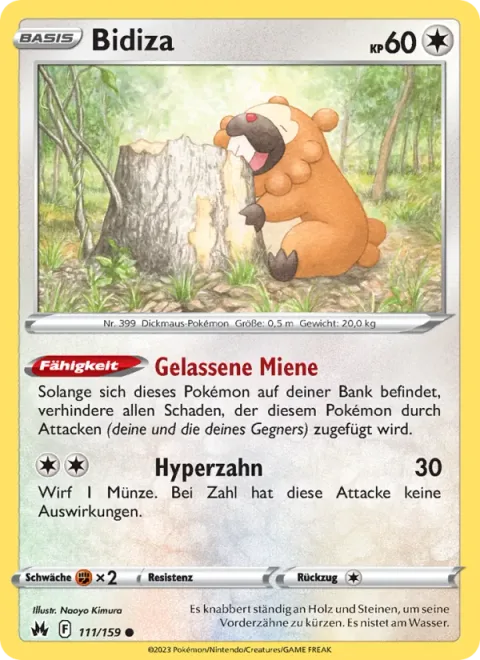 Bidoof [Carefree Countenance | Hyper Fang]
