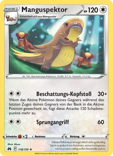 Gumshoos [Stakeout Headbutt | Lunge Out]