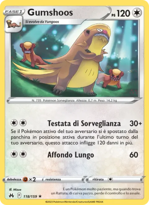 Gumshoos [Stakeout Headbutt | Lunge Out]