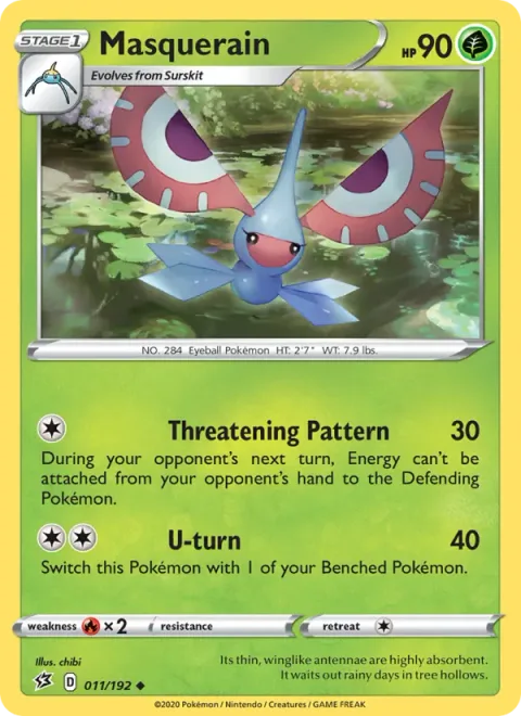 Masquerain [Threathening Pattern | U-turn]
