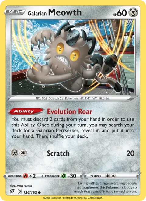 Galarian Meowth [Evolution Roar | Scratch]