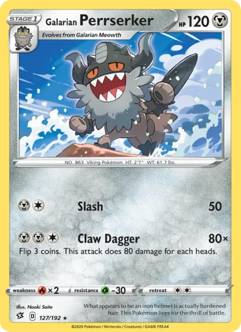 Galarian Perrserker [Slash | Claw Dagger]