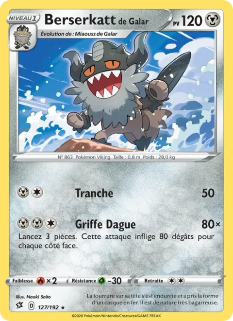 Galarian Perrserker [Slash | Claw Dagger]