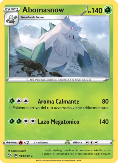 Abomasnow [Soothing Scent | Megaton Lariat]