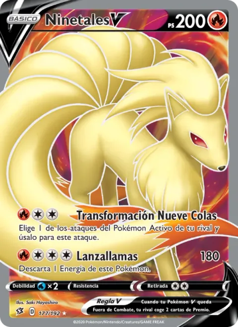 Ninetales V [Nine-Tailed Shapeshifter | Flamethrower]