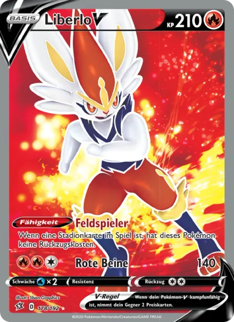 Cinderace V [Field Runner | Crimson Legs]