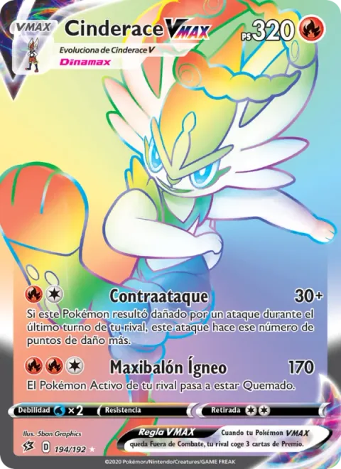 Cinderace VMAX [Counter | Max Pyro Ball]