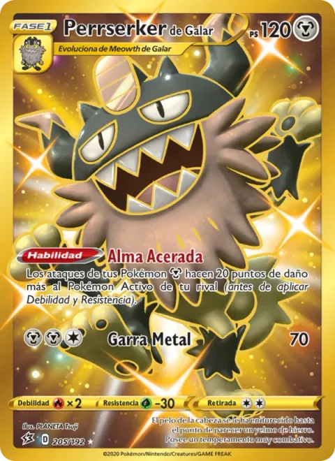 Galarian Perrserker [Steely Spirit | Metal Claw]