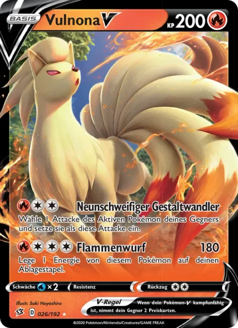 Ninetales V [Nine-Tailed Shapeshifter | Flamethrower]