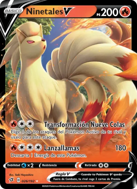 Ninetales V [Nine-Tailed Shapeshifter | Flamethrower]