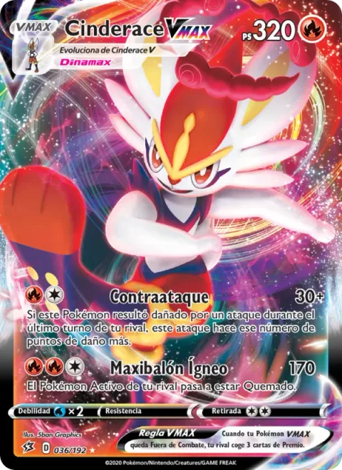 Cinderace VMAX [Counter | Max Pyro Ball]