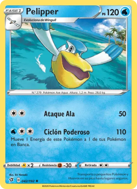 Pelipper [Wing Attack | Power Cyclone]