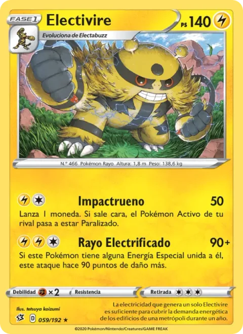 Electivire [Thunder Shock | Electrified Bolt]