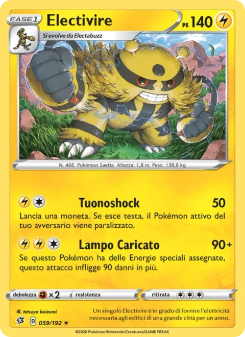 Electivire [Thunder Shock | Electrified Bolt]