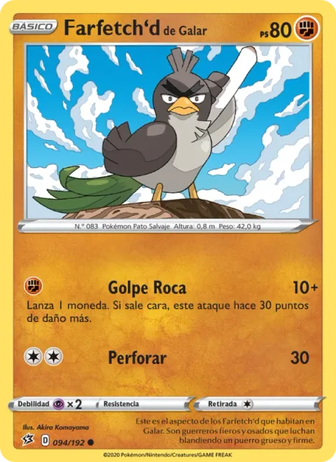 Galarian Farfetch'd [Rock Smash | Pierce]