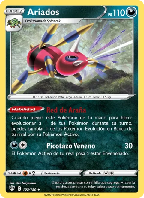 Ariados [Spider Net | Poison Sting]