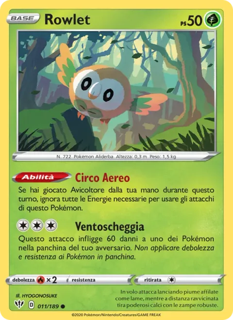 Rowlet [Sky Circus | Wind Shard]