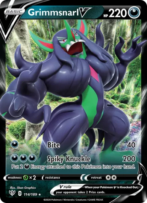 Grimmsnarl V [Bite | Spiky Knuckle]